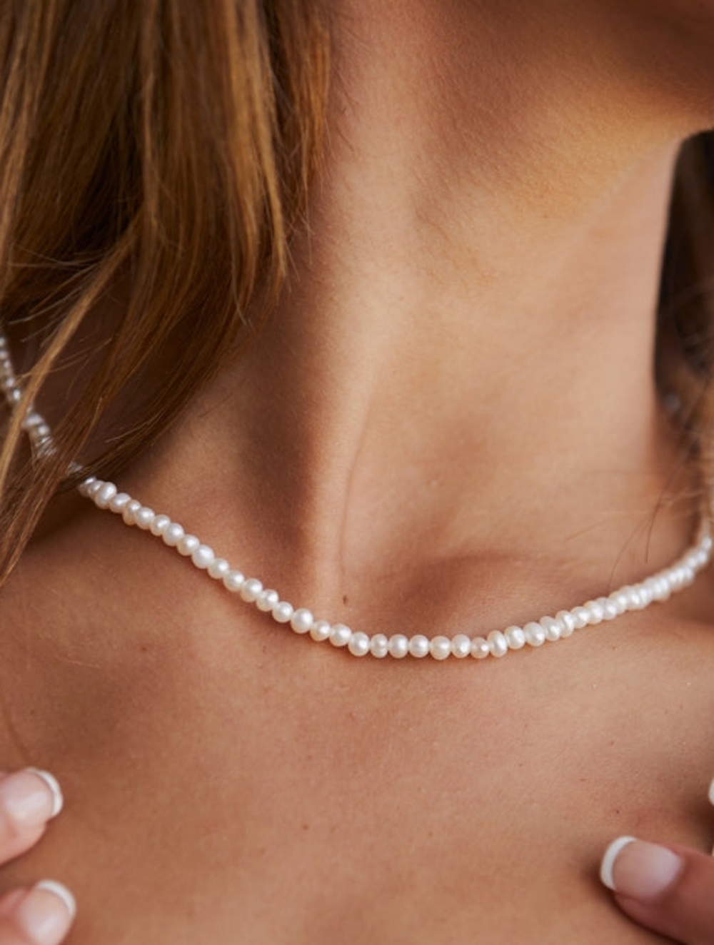 Free People Mini Pearl Necklace